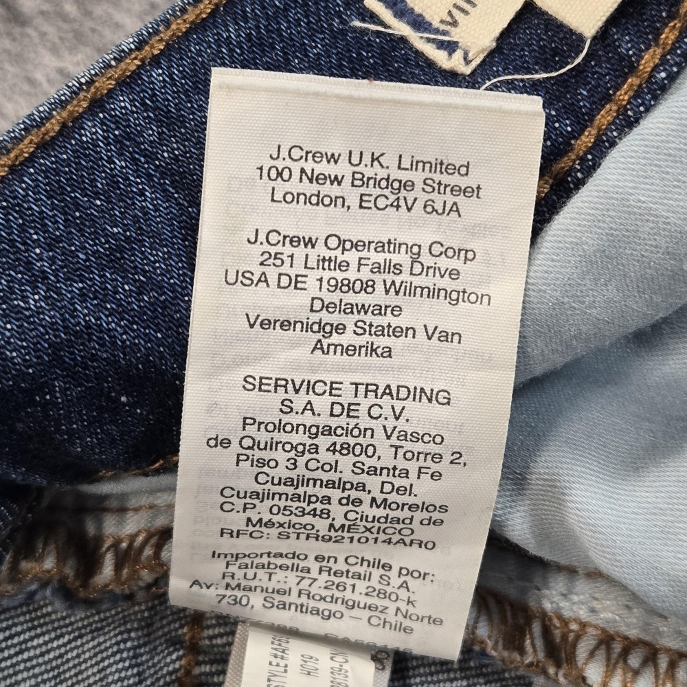 Madewell The Perfect Vintage Jeans Womens 27 Blue High Rise Straight Button Fly - Picture 12 of 15